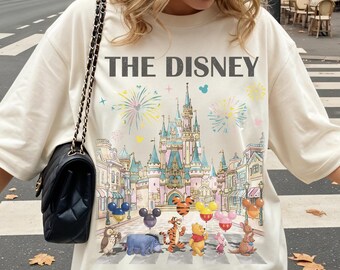 2026 Vintage Winnie The Pooh Shirt Magic Kingdom Shirt, Castle Street Vacation Shirt, Storybook Friends Walk Tee, Disney Trip Tee