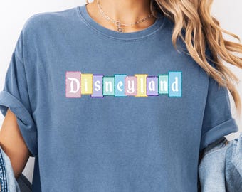 Disneyland Comfort Colors® Shirt Retro Disneyland Shirt Magical Kingdom Disney Sweatshirt Matching Disneyland Trip Shirt Pastel Disney Shirt