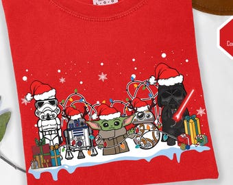 Star Wars Family Christmas Tshirt, Galaxy Wars Christmas Shirt, Disney Xmas Gift Shirt,Galaxy's Edge Holiday Shirt,Disneyland Christmas Gift