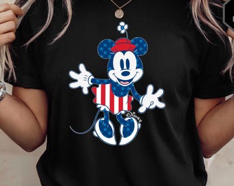 Disney Minnie Mouse USA Shirt, 4th of July Shirts, Minnie 4th of July Shirt, Disney 4th of July Shirt, Stars and Stripes, Minnie Mouse Shirt