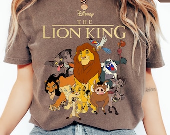 Retro Lion King Comfort Colors Shirt Simba Mufasa Timon Pumbaa Disney Group Tee Family Matching Disney Animal Kingdom Trip Tee Hakuna Matata