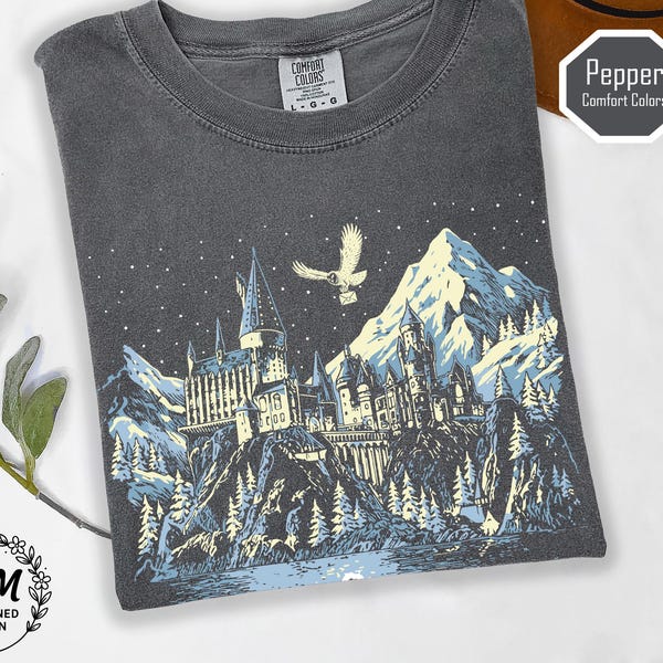 Camiseta con colores de confort de libros mágicos 2026, sudadera con temática de libros, sudadera con el Mundo Mágico, camiseta de la Escuela Mágica, camiseta de Universal Studios