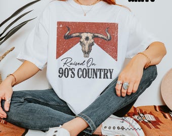 90s Country Music Comfort Colors Tee | Western Cowgirl Shirt