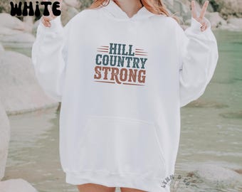 Texas Pride Hoodie | Hill Country Strong Sweatshirt | Flood Relief Pullover | Supportive Graphic Hoodie | Supportive Hoodie | Gildan Hoodie
