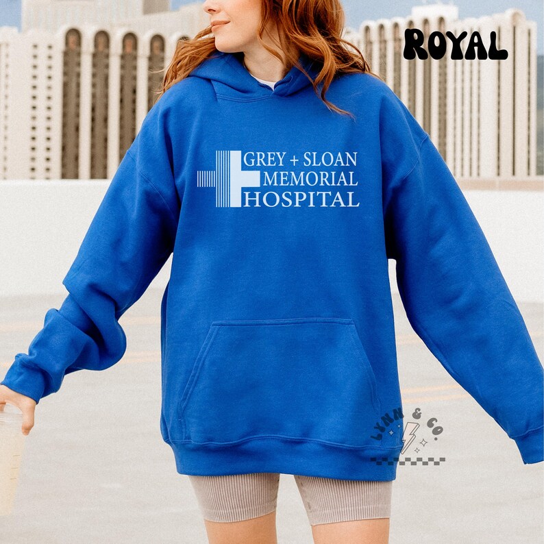 Grey Sloan Memorial Hospital Hoodie | Greys Anatomy | Meredith Grey | TV Show Inspired Sweatshirt | Medical Drama Hoodie | Gildan Hoodie image 5