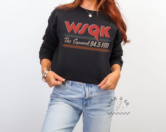 WSQK The Squawk Crewneck | Retro 80s Fan Sweatshirt