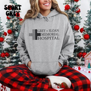 Grey Sloan Memorial Hospital Hoodie | Greys Anatomy | Meredith Grey | TV Show Inspired Sweatshirt | Medical Drama Hoodie | Gildan Hoodie image 7