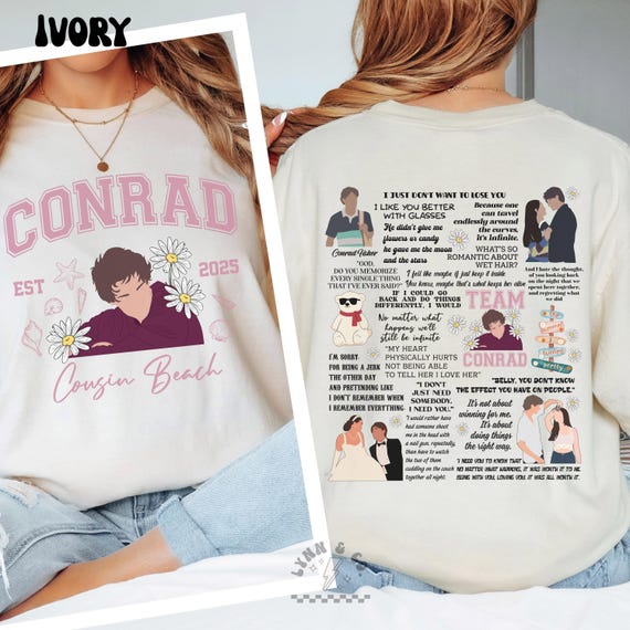Team Conrad Shirt | Summer Beach Inspired Tee | Cousins Beach Shirt | Summer Romance Shirt | TSITP Shirt | Summer Tee | Comfort Colors
