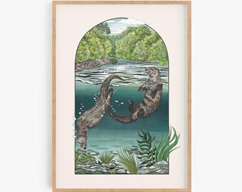 Rivers Flowing Art Print