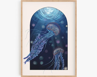 Oceans Glowing Art Print
