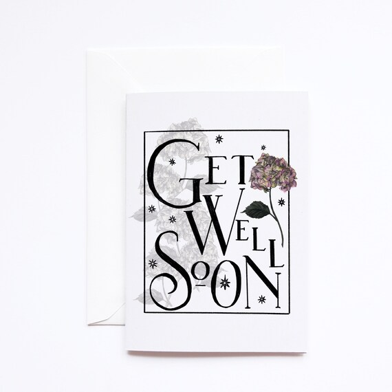 Get Well Soon Typography Card — Deborah Panesar