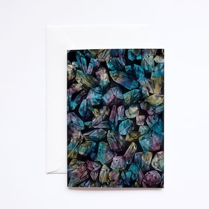 Carte de voeux vierge Crystal Points