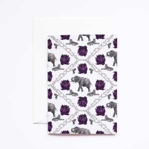 Indian Elephant Greeting Card