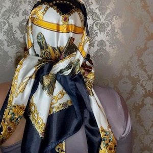 Scarf Head scarf Scarves Satin scarf Bandanas Neck scarf Turban Accessories Hair accessories Fashion accessories Hair bows Bag accessory