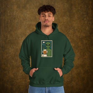 Cosmic UFO Hoodie, Cute Alien Sweatshirt with Retro Vibes | Perfect Sci-Fi Gift