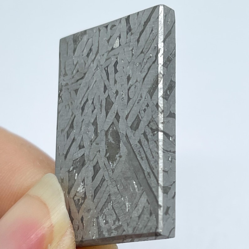 43g Meteorite Slice, Natural Muonionalusta Etched Etched Iron Specimen ...