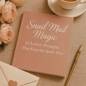Magia del correo postal / 25 cartas imprimibles para un ser querido encarcelado / Páginas de diario de conexión emocional / Regalo para esposa de prisión