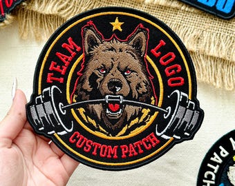 Custom Embroidered Patch | Team Logo Company Patch | Personalized Velcro
