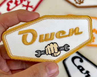 Custom Embroidered Name Patch: Iron-On/Sew-On Applique