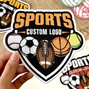 Embroidered Custom Logo Patch | Team or Work Uniform Badge | Twill Fabric Patch