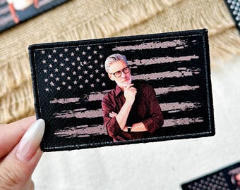 Personalized American Flag Patch, Custom Photo, Sew-On/Iron-On