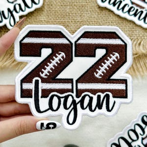 Personalized Football Patch: Custom Embroidered Team Jersey Patch