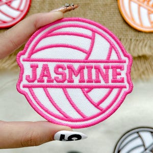 Personalized Volleyball Patch: Custom Embroidered Name, Iron On/Sew On