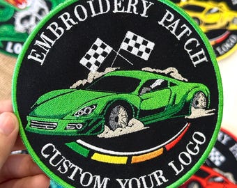 Custom Embroidery Logo Patch: Iron-On, Sew-On, or Velcro - Made in USA