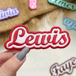 Custom Embroidered Name Patch: Iron-On, Sew-On, Hook & Loop