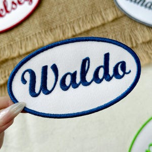 Custom Embroidered Name Patch: Iron-On/Sew-On Personalized Tag