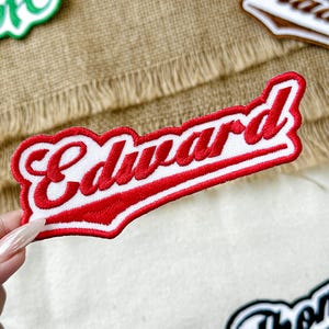 Custom Embroidered Name Patch: Iron-On, Sew-On, Hook & Loop