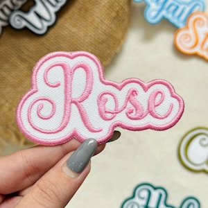 Custom Embroidered Name Patch: Iron-On, Sew-On, Hook & Loop