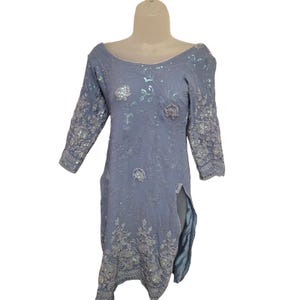 Tunika z haftowanymi cekinami Indian Salwar na specjalne okazje dla kobiet