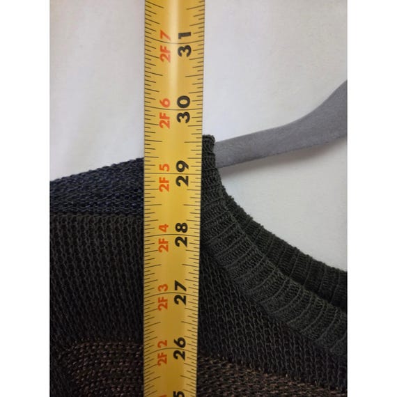 Consensus Patchwork Knit Sweater Long Sleeve Crew… - image 5