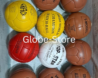 Mini Vintage Soccer Balls (1930–1966) | Leather Historic Football Collection