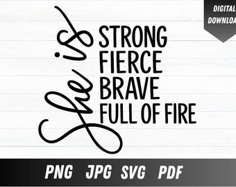 Feminist Empowerment SVG: Strong Women, Girl Power Cut File (Cricut, Silhouette)