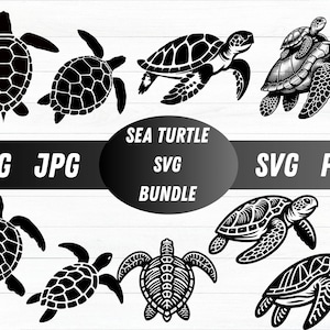 Sea Turtle svg Bundle, Tortoise svg, Sea Turtle Clipart, Turtle Cricut File, Sea Turtle Cut File, Floral Turtle svg, Instant Download