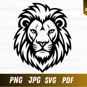 Lion Head svg, Lion svg, Lion Vector - digital download svg,png, pdf, svg files for cricut, Laser Engraving