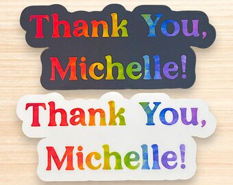Funny Fundie Sarcasm Sticker: Thank You Michelle - Exvangelical Humor