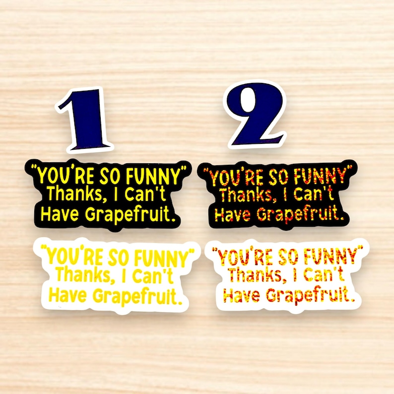 Pegatina de humor sobre salud mental: No se permite el pomelo - Trauma Girlie imagen 11