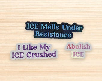 Abolish ICE Vinyl Stickers | Political Activist Stickers