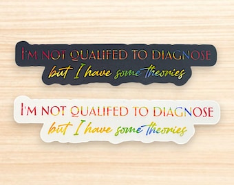 Quirky Quote Sticker: Customizable Dark Humor Vinyl Decal