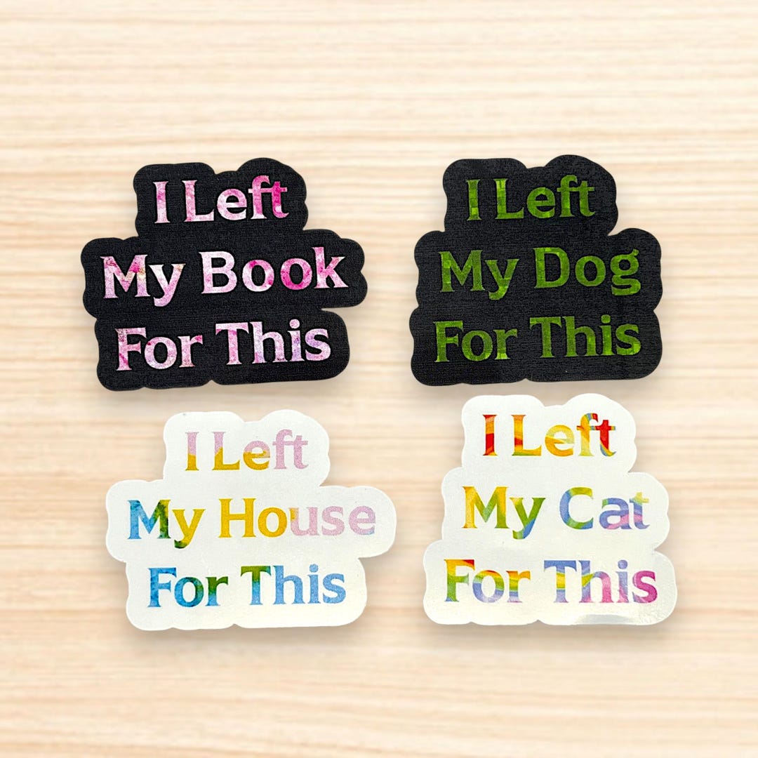 Funny Book Lover Sticker | Reading Meme, Introvert Humor Cat Dog ...