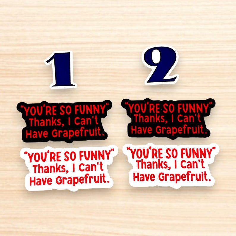 Pegatina de humor sobre salud mental: No se permite el pomelo - Trauma Girlie imagen 10