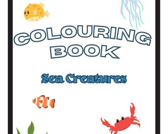 Sea Creatures Coloring Book – Printable Ocean Animal Activity for Kids