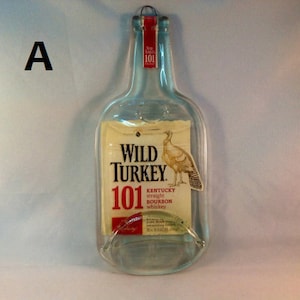 Fused Flat Wild Turkey Liquor Bottle