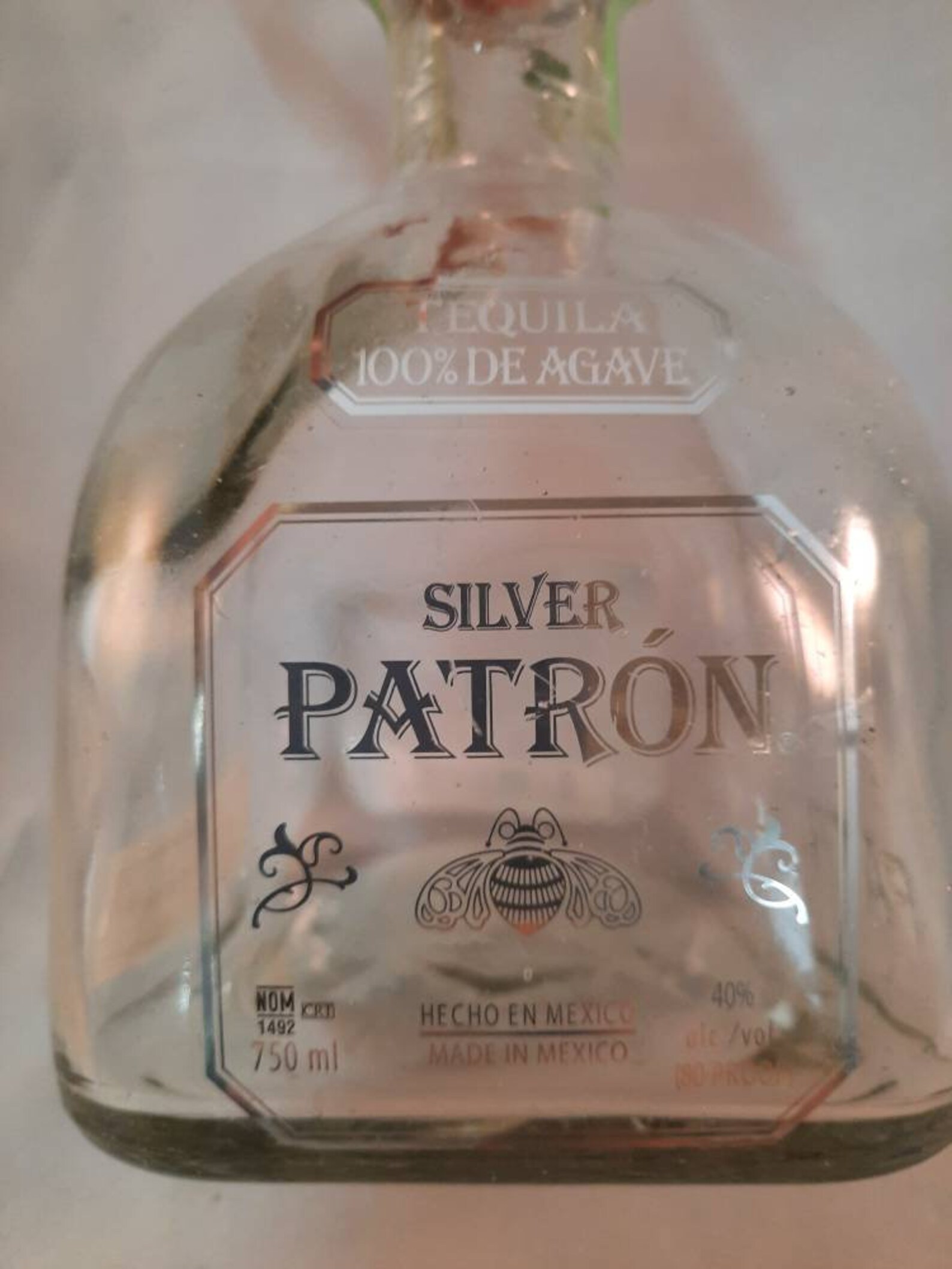 Empty Patron Bottle Etsy
