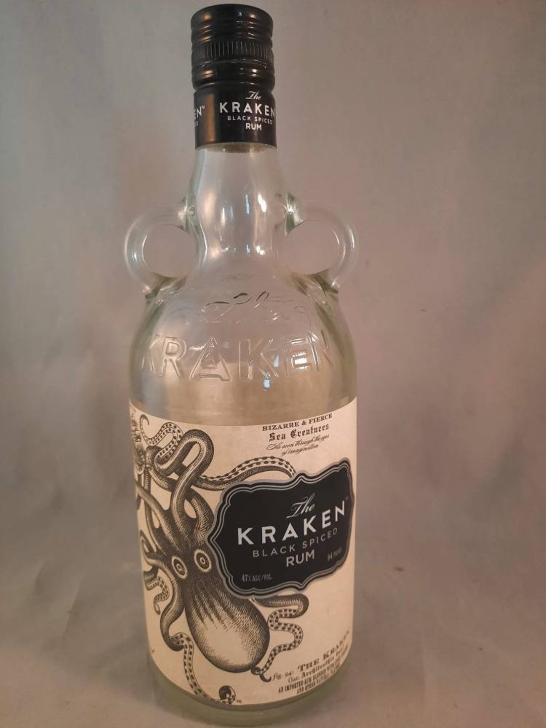 Empty Kraken Bottle Etsy