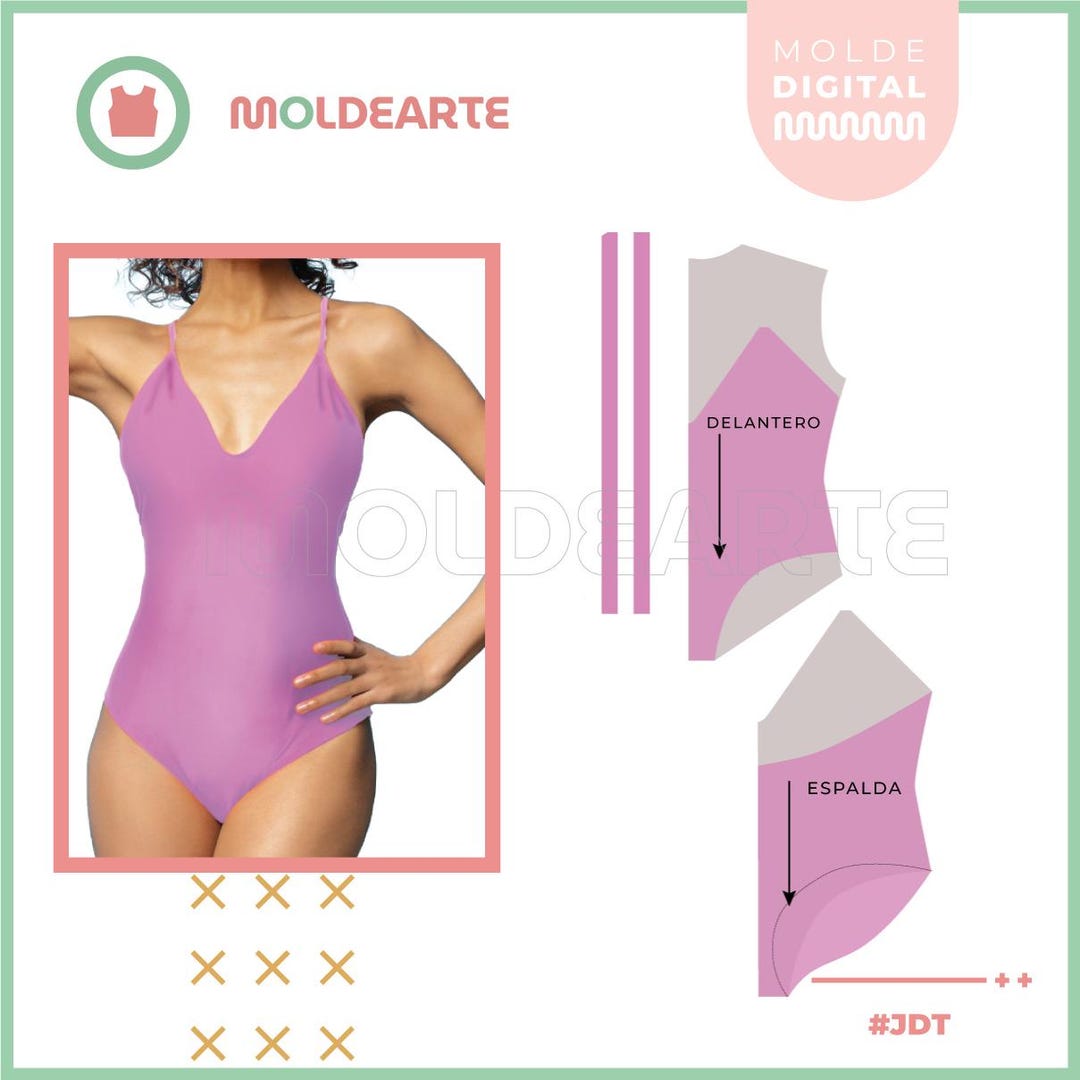 Swimsuit Pattern - Mesh - Bathing Suit - PDF - A4 - 6 Sizes - Etsy