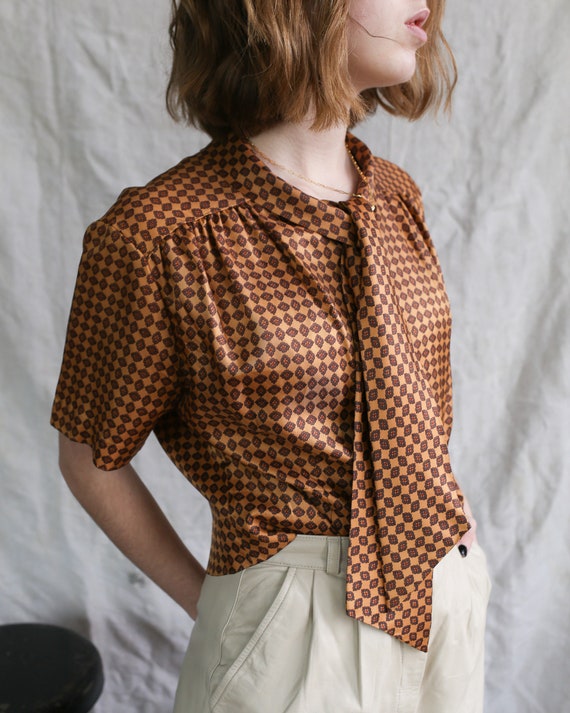 Vintage 40s Morlove The Couturier Blouse. Mad Men